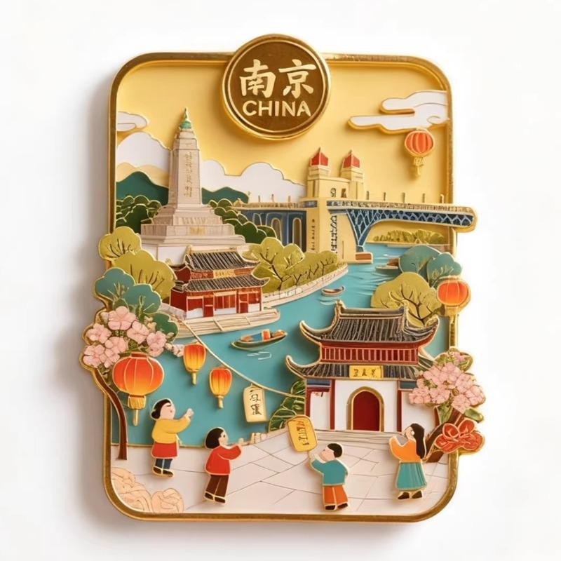 China Fridge Magnets Shanghai Souvenirs Tianjin Songshan Hongkong Chengdu Laojunshan Sanya Fridge Stickers Birthday Gifts