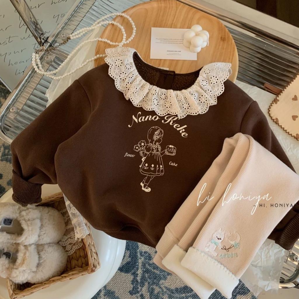 Dívčí fleecové legíny Podzim Zima Korejský samet Teplé kalhoty 1-6 let Dívka Neformální Zesílené kalhoty