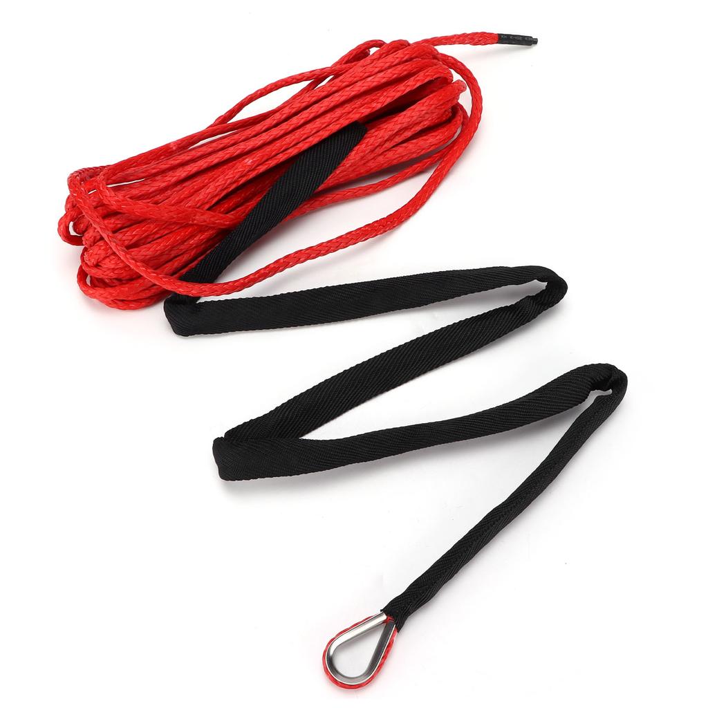 15M Synthetic Rope 7700LBS Winch Cable Nylon Replacement for Smittybilt SUV Truck ATV UTV