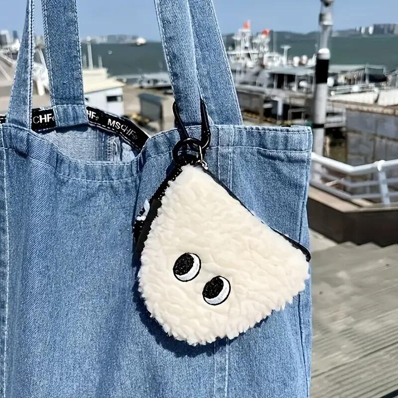 

Onigiri Coin Purse, Japanese Onigiri Yen Wallet, Mini Keychain Rice ball coin purse