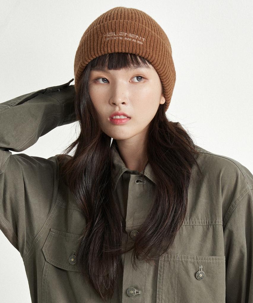 HELEMENT Basic G1 Wool Beanie (Brown)