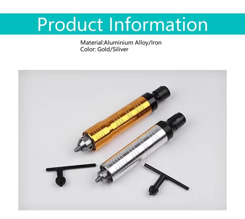 4mm/6mm Multifunctional Jewelry Carving Mini Grinder Engraver Tool with Flexible Shaft Tube Extension Steel Hand Piece Chuck