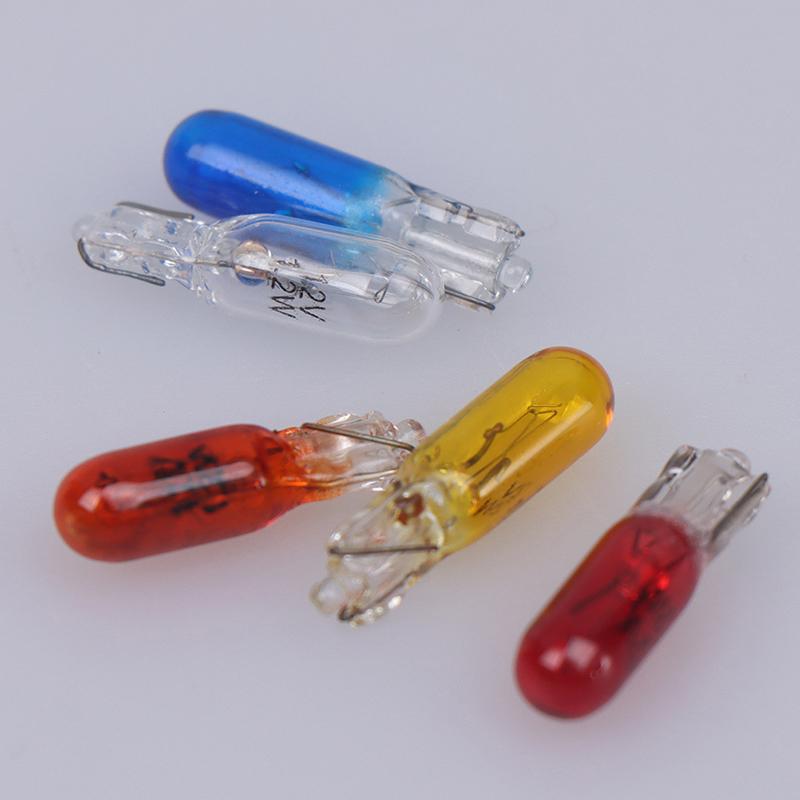 10 buc T5 12v 1.2w lumini cu halogen pentru instrumente de bord pentru interior auto
