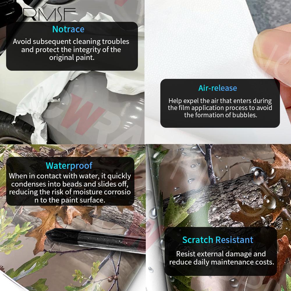 Feldtarnung Auto Outdoor Zubehör Motorradaufkleber für Car Wrap Vinyl Camo Gras Wasserdicht Fahrzeugdekoration Vinyls