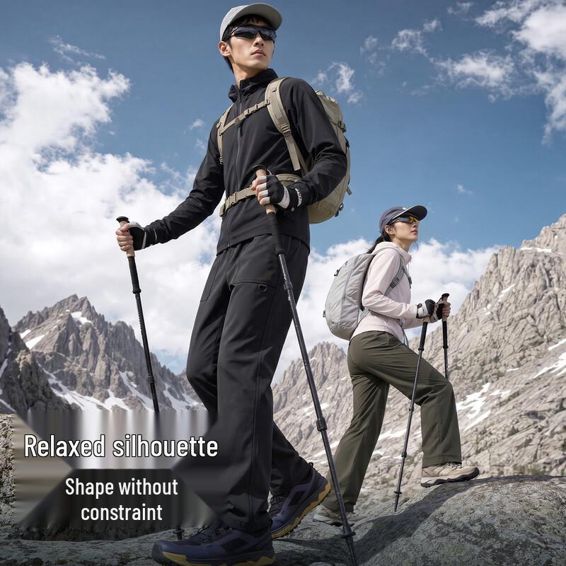 Peak Men's Winter Fleece-Lined Outdoor Hiking Pants