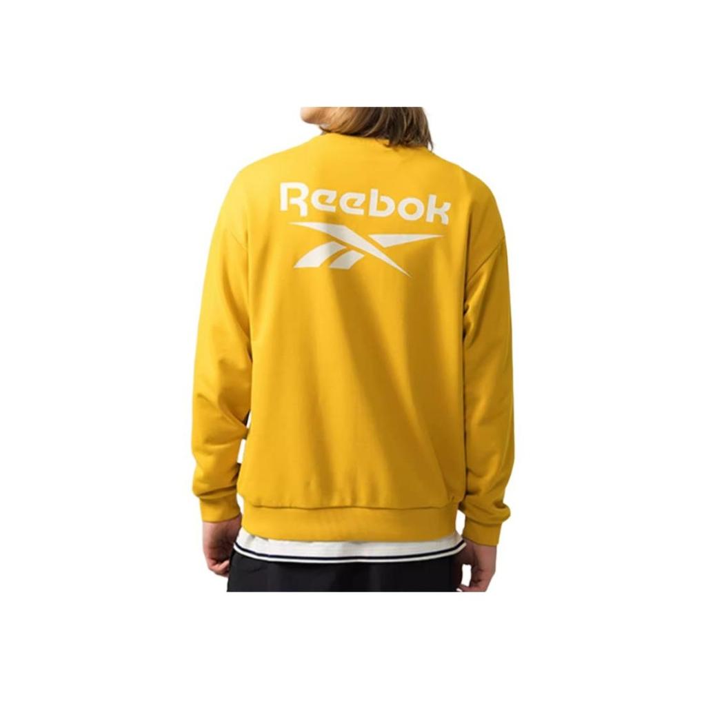 Reebok Comfortable Round Neck Casual Long Sleeve Sweatshirt Unisex Sweatshirt Ginger-Yellow 24FRM305UGY4
