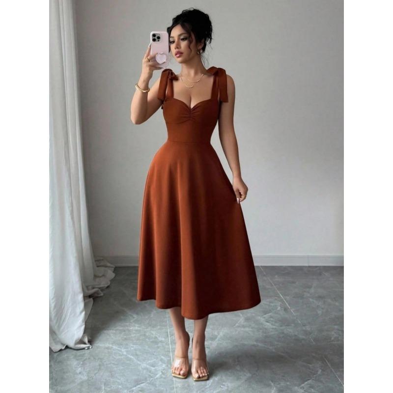 Summer New Style Elegant Solid-color Fashionable and Elegant Strapless Dress for Women