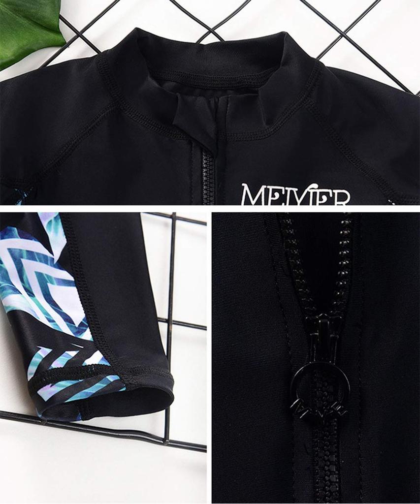 Swimsuit Rashguard Kids Boys Girls Separate Set Long Sleeve UV Protection Sunscreen Competitive Swimsuit Swimwear Water Play Beach Pool Hot Springs