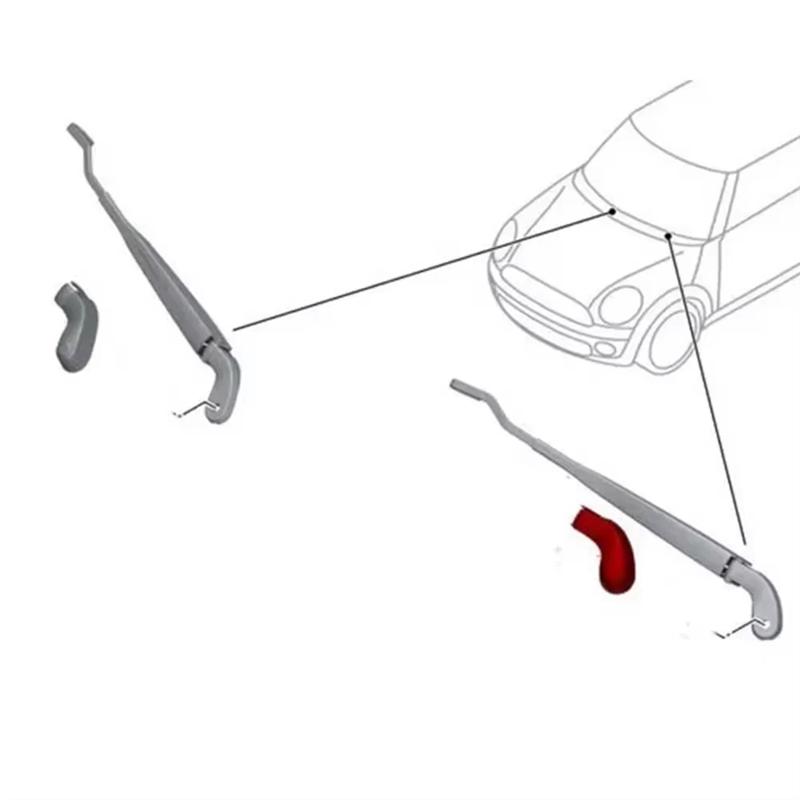 Podivný kryt stěrače 61617248409 Kryt matice Pro bmw Mini Cooper R56 R57 R55 R50 R52 R53 Kryt předního stěrače Kryt ramínka stěrače