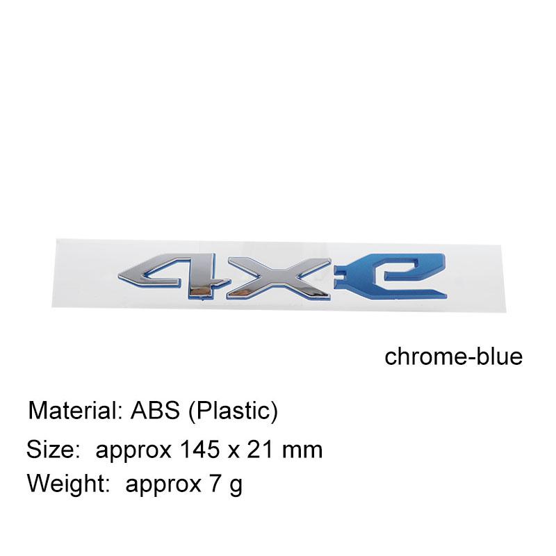 3D Car Styling 4XE 4xe für Wrangler JL JK Rubicon Compass Auto Motorhaube Kotflügel Kofferraum Heckklappe Namensschild Aufkleber Emblem Plakette Aufkleber