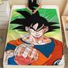 Goku Dragon Ball Cartoon Pattern Flannel Blanket, High Quality Comfortable for All Seasons, Home Decor, Warmth and Comfort, Perfect for Gifts.