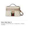 GUCCI Ophidia Canvas Box Bag, Handbag, Crossbody Bag, Shoulder Bag Extra Mini Women's Beige & White 816357-2ZGMN-9643