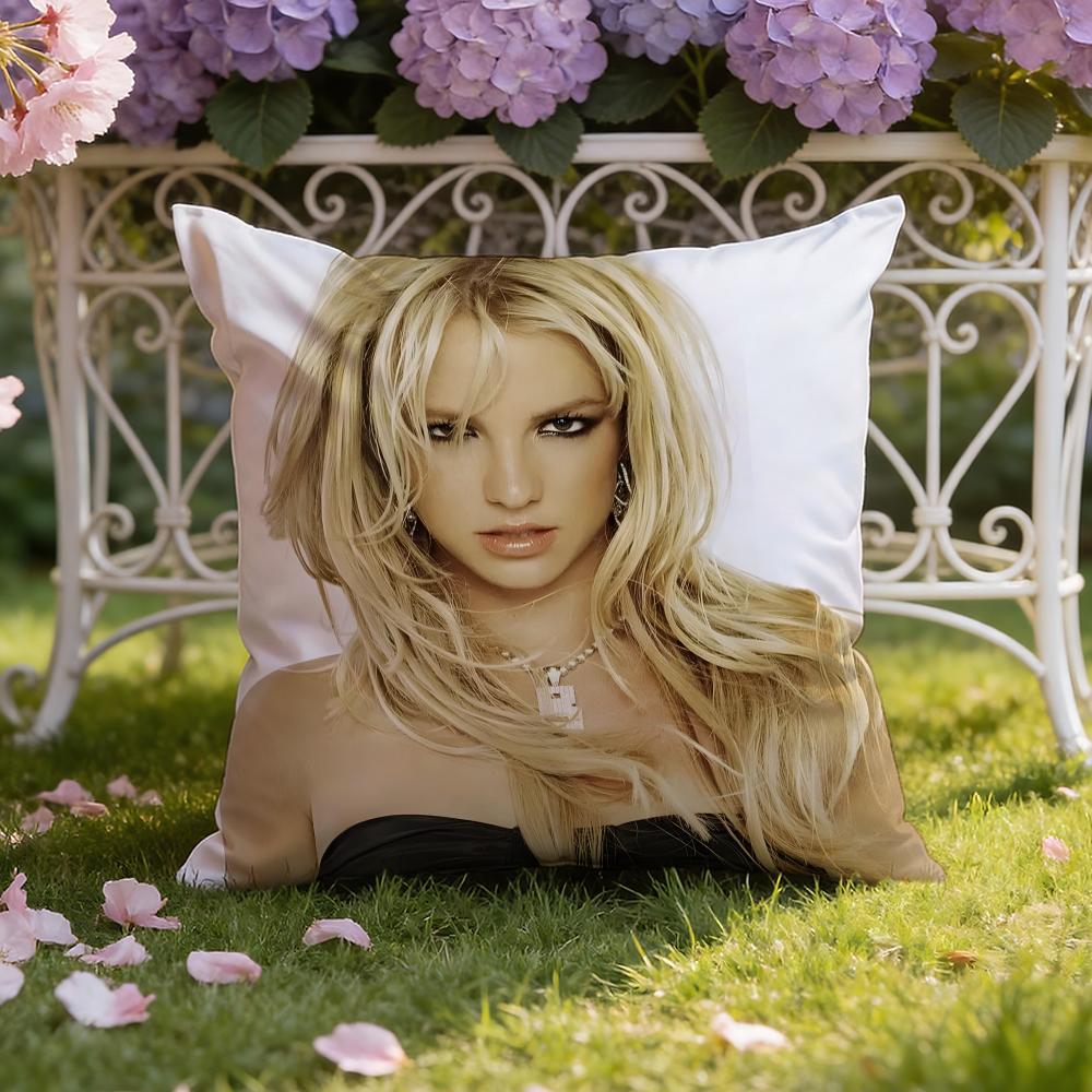 B-Britney J-Jean Cushion Cover Home & Car Dual-Scene Pillow Cover: Reversible for Premium Comfort