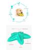 Dog Starfish Teething Toy & Toothbrush: Pet-Friendly Chew Stick