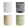 Self-Absorbing Flowerpot with Transparent Water Level Indicator Self Watering Planter with Bubble Texture Double-Layer Design for Indoor Plants