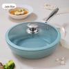Tigaie Wok Non-Stick din Titan Ceramică Longhe cu Capac