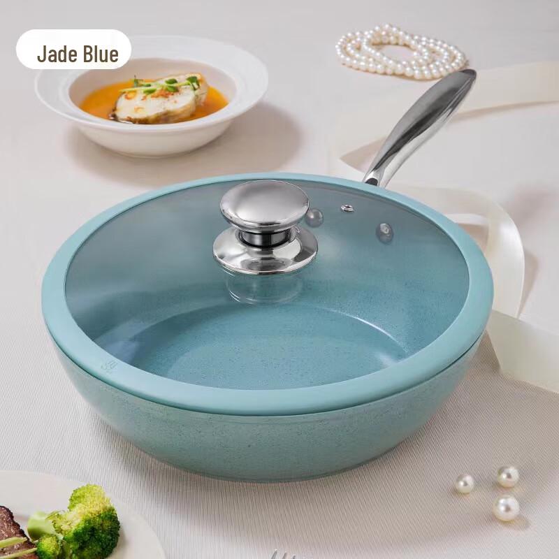 Jitian Jiang 28cm Titanium Ceramic Non-Stick Frying & Stir-Fry Pan Set