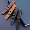Soft Vintage Leather Watch Band 22mm For Tudor Strap Black Bay 1958 41mm GMT Pelagos Folding Buckle Black Brown Blue Wristband
