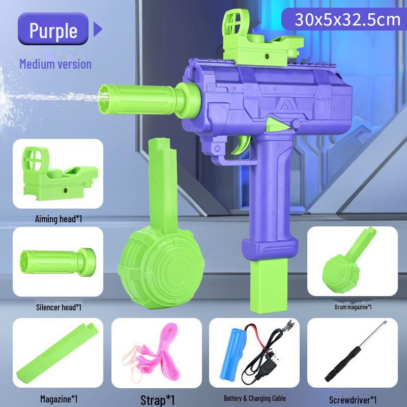 Uzi Electric Burst Water Gun for Kids – Large Capacity Toy for Water Fights