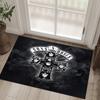 Guns N’ Roses Design Crystal Velvet Carpet Cozy Non?Slip Printed Rug For Bedroom Living Room Entrance