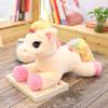 Cute Lucky Star Unicorn Plush Toy - Cartoon Lying Down Horse Figure