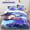 Roupa de Cama com Estampa de Troncos, Conjunto de Colcha Capa de Colcha Fronha Presente de Aniversário para Casa (1 capa de edredom + 2 fronhas, sem enchimento.)
