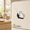 Cat Whiskers Holder Refrigerator Magnet, Cat Furs Keepsake Vase Fridge Magnet, Pet Memorial Decoration for Home, Kitchen