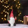 Garneck Christmas Gnome Statue Decor Creative Resin Gnome Ornament for Outdoor and Garden Lightweight and Portable Decoration