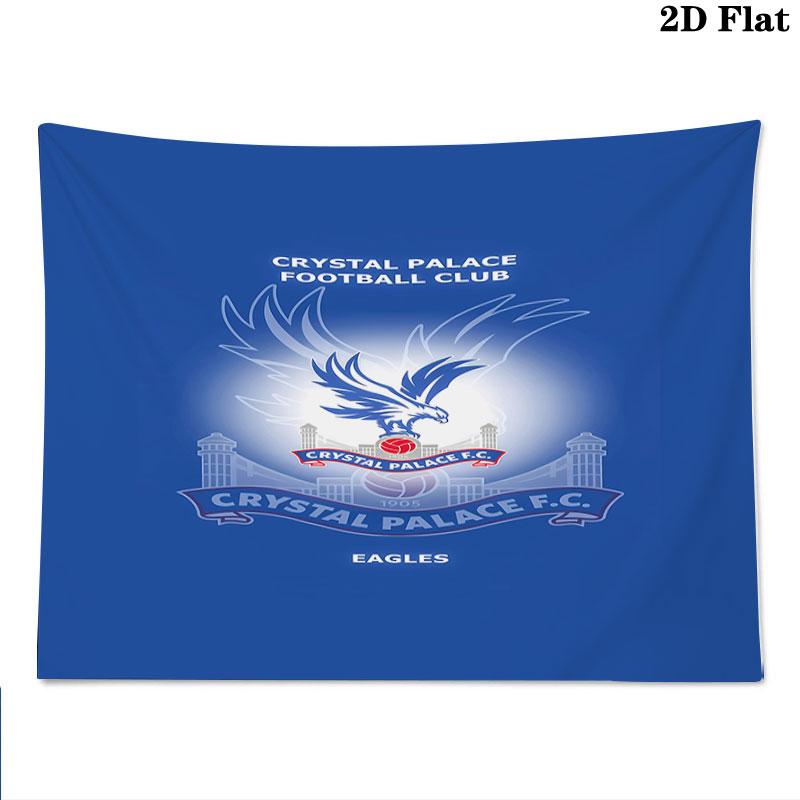 Crystal Palace F.C Wall Tapestry Aesthetic Wall Hanging Printed Fabric Blanket Decorative Tapestries for Bedroom Living Room Home Decor