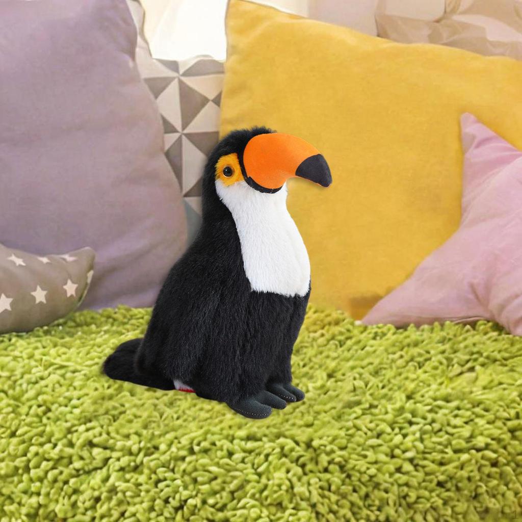 Tukan Spielzeug Realistisch Kuschelig Dekoration Gastgeschenke Multifunktionales Geschenk Stoffpuppe Robust für