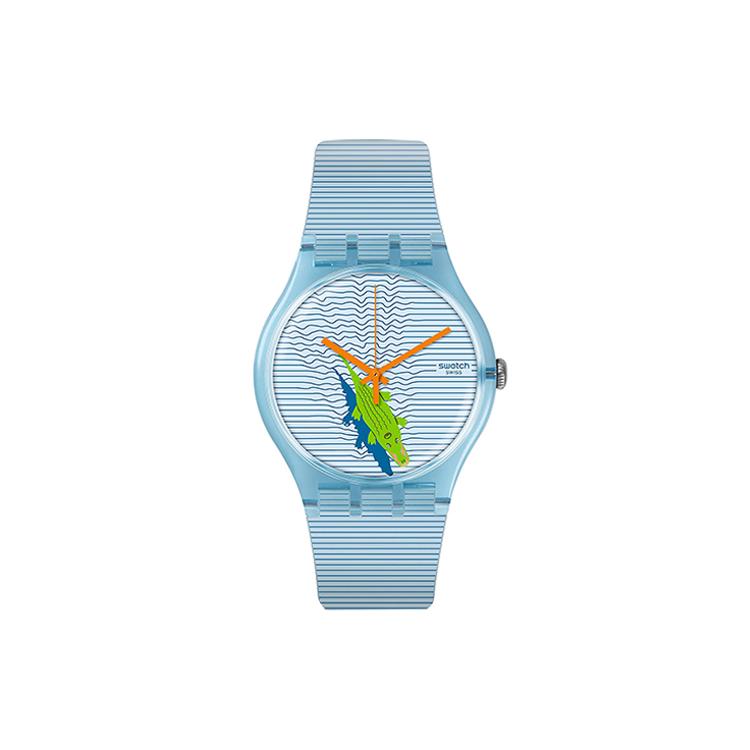 SWATCH Women s 41mm Blue Watch SUOS107 SUOS107 Light Blue