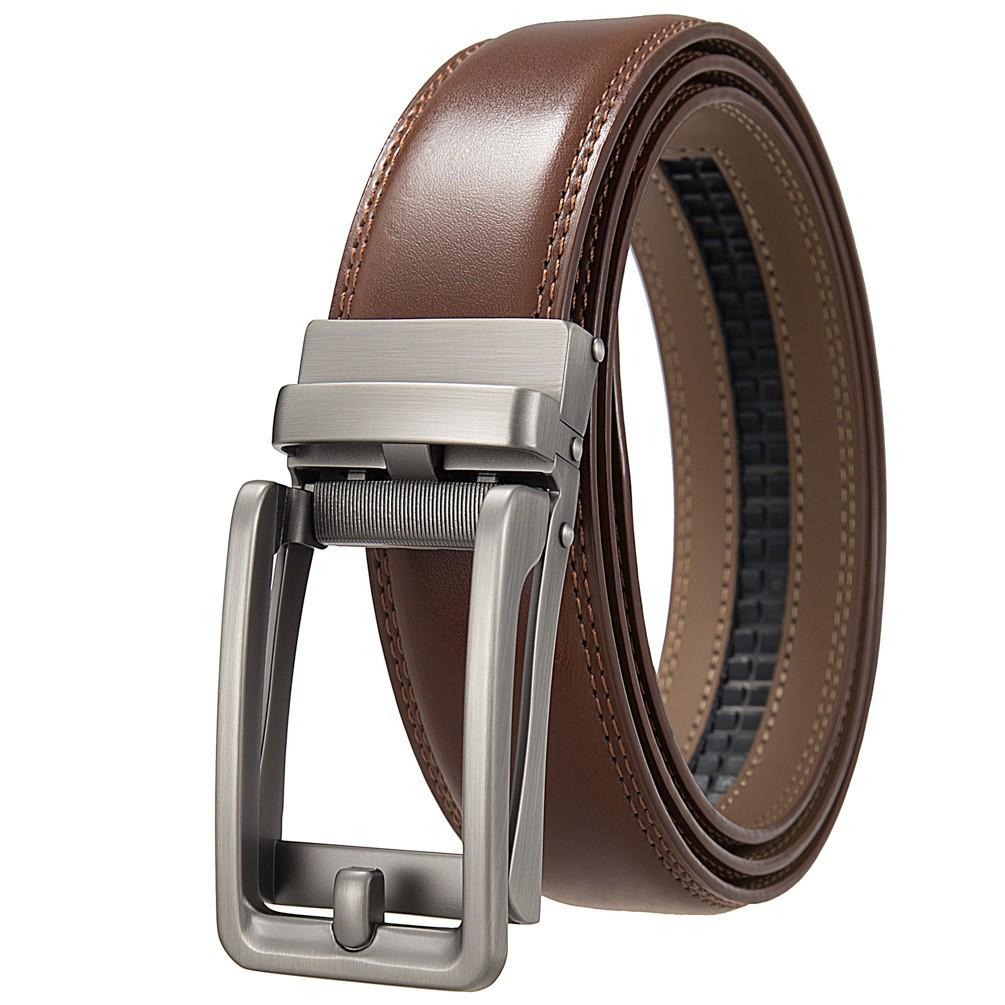 Men's Leather Automatic Buckle Business Belt LY36-32315-1