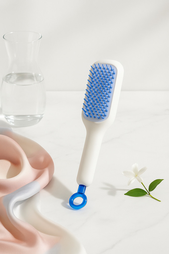 Peigne de massage anti-enchevêtrement pour cheveux statiques Ne s'emmêle pas et nettoie les cheveux rapidement Masser le cuir chevelu Dénouer les nœuds Défaire les cheveux Brosse de barbier
