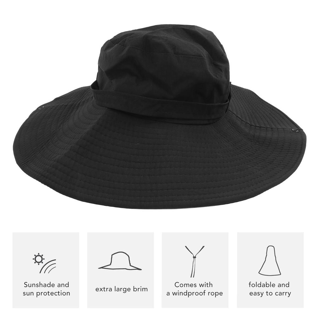 Fishing Hat Over UPF 50 UV Waterproof Versatile Wide Brim Bucket Hat for Outdoor Fishing
