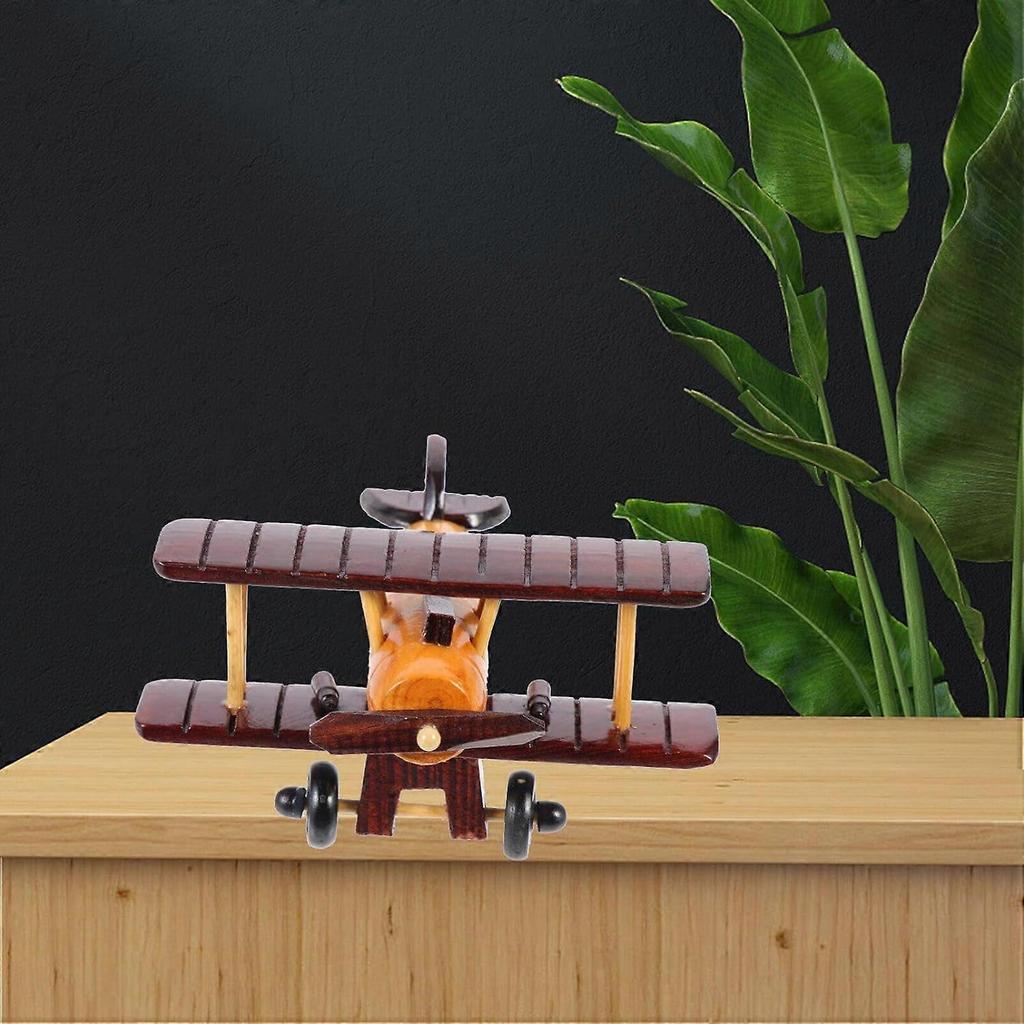 Wooden Airplane Model Airplane Decor Vintage Airplane Decor Wooden Ornaments Airplane Prop Wooden Plane Airplane