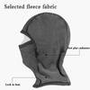 Winter Warming Hood for Men's Cycling Cold-proof Face Mask with Lining Windproof Face Shield and Long Bib Cover