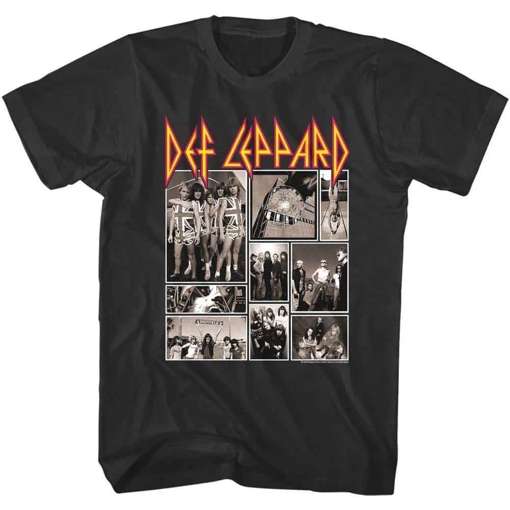 Def Leppard Rock Collage Men s T Shirt S