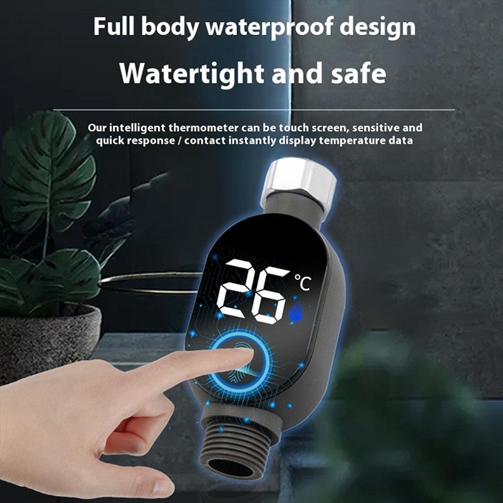 Digital Shower Thermometer LED Display For Precise Temperature Monitoring Shower Water Thermometer