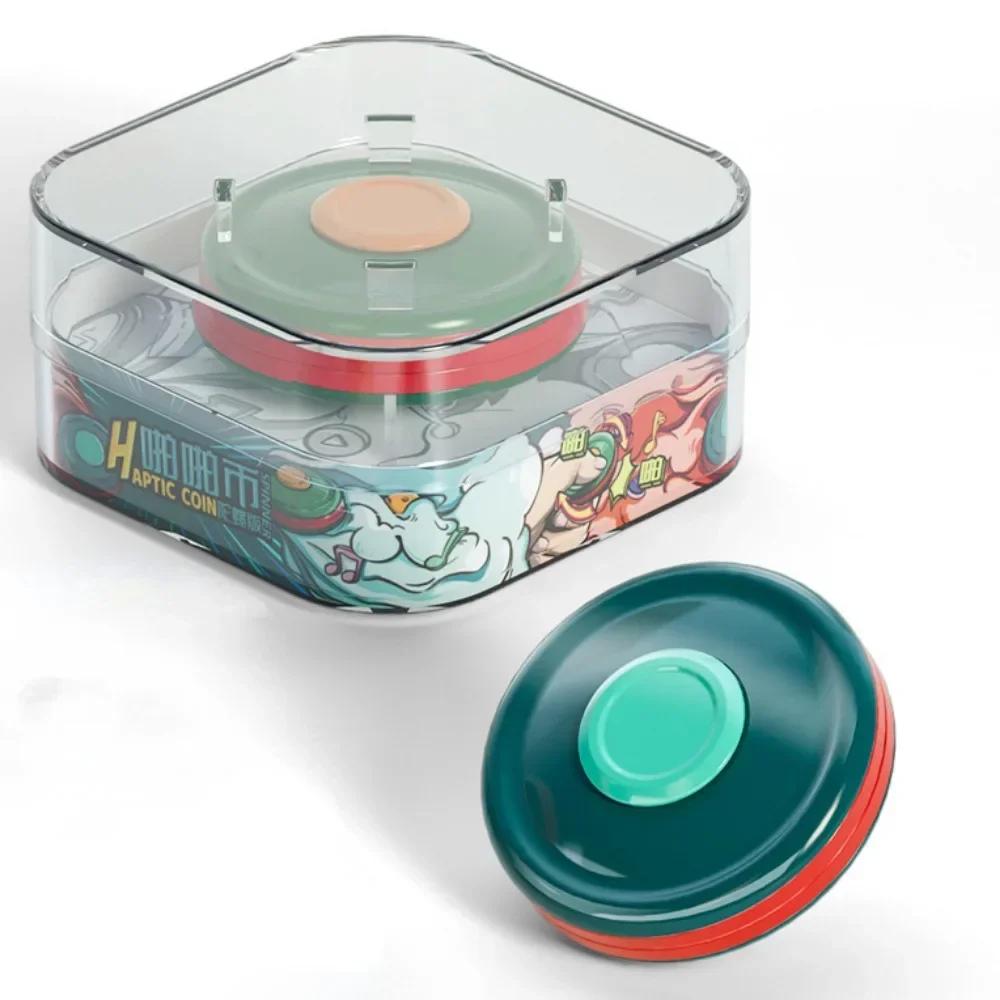 

Fidgeting Spinner Magnetic Push Coin Clicker Haptic Push Card Slider Fidgeting Edc Stress Reducing Toys Counter Stress For Children