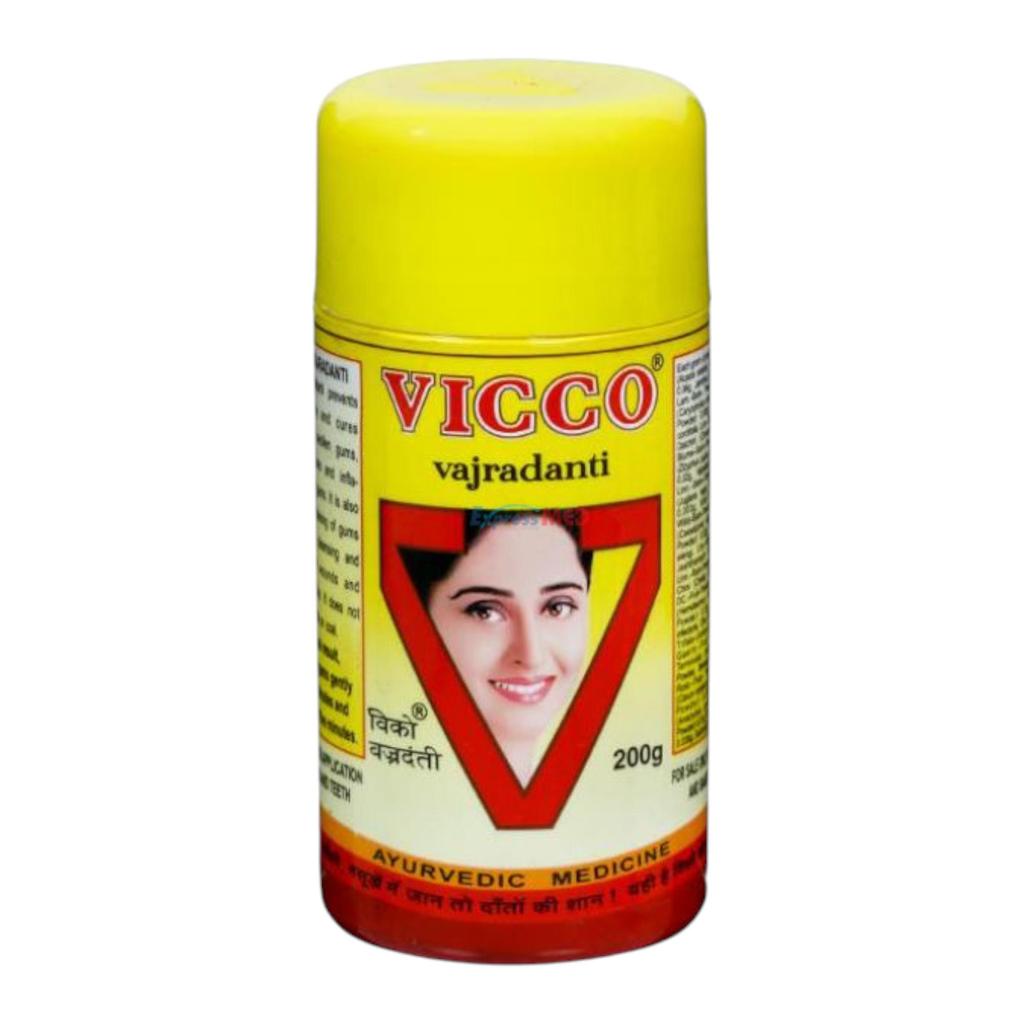 Vicco Vajradanti Gum Protection Toothpowder 200g Pack of 1 – Herbal Ayurvedic Oral Care for Strong Teeth and Gums