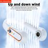Portable Wearable Bladeless Neck Fan - 5 Wind Speeds, Digital Display, Rechargeable Lithium Battery, and ABS Material for Indoor and Outdoor Use