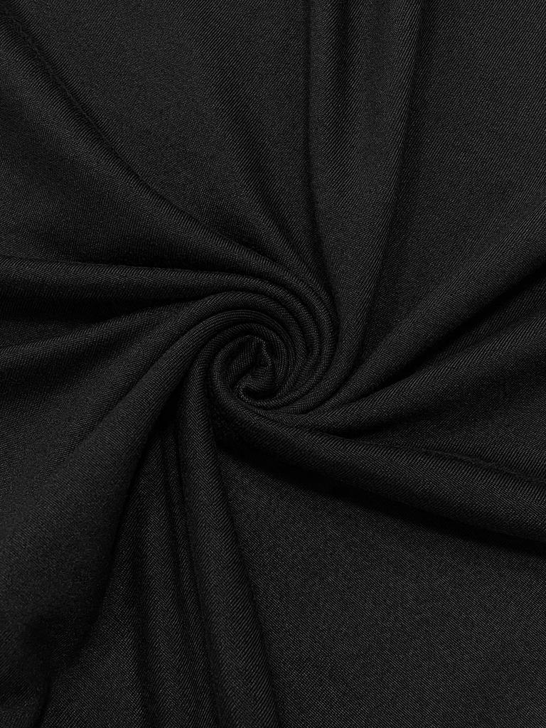 Women's Solid Long Sleeve Bodycon Dress, Chic Basic Minimalist Causual Fashion Scoop Neck Long Dress, Womenswear