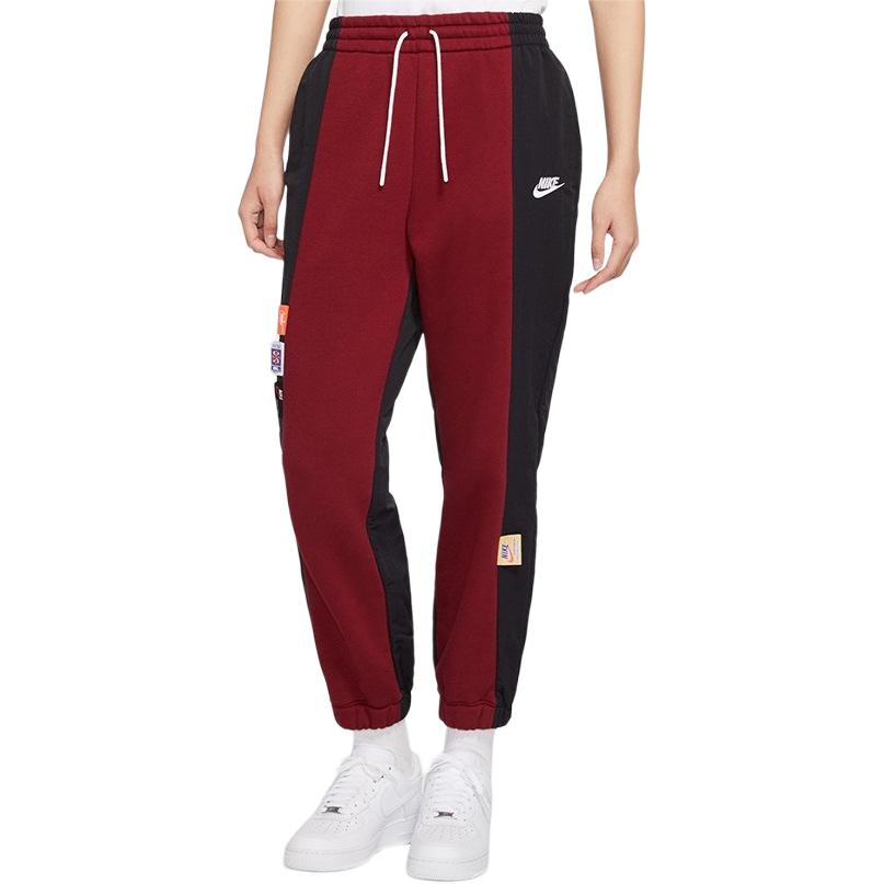 Nike Spliced Sport Cuff Sweatpants Women Bottoms Black CJ2049-677