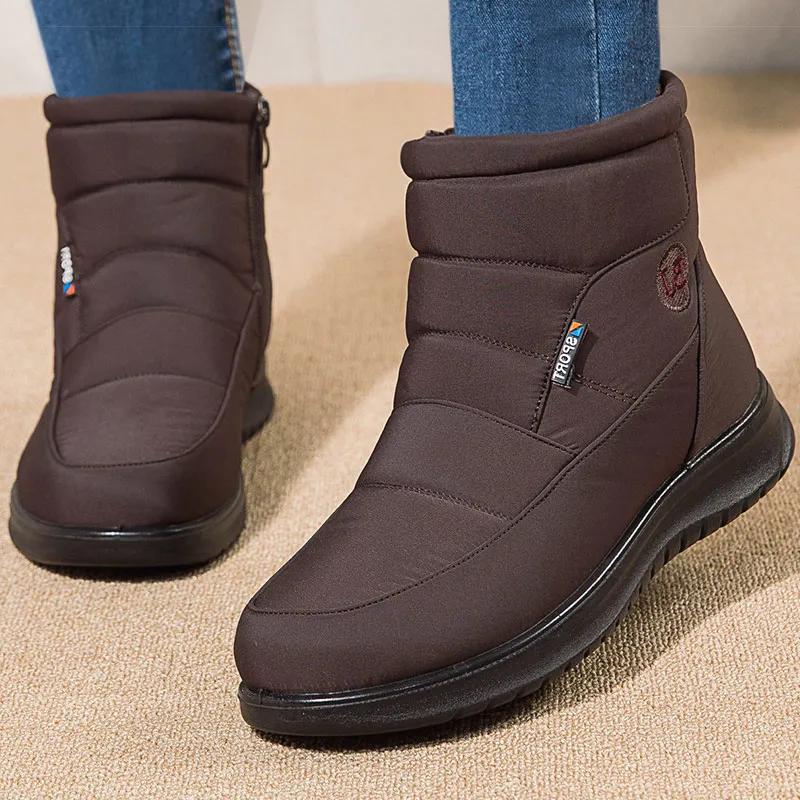 Women Boots 2024 Winter Boots for Women Waterproof Snow Boots Ankle Fur Botas Mujer Elegant Footwear Winter Shoes Women Botines