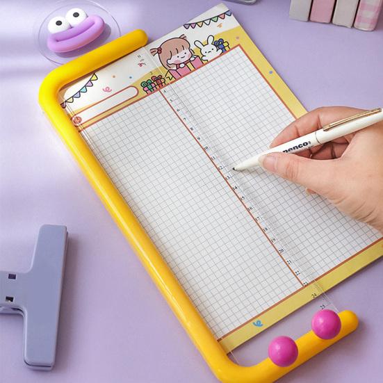 Monitor Memo Board Acrylic Message Panel Transparent Side Mount for Computer Monitor Multi-Functional Clip Phone Stand And Ruler Office Desk Organizer