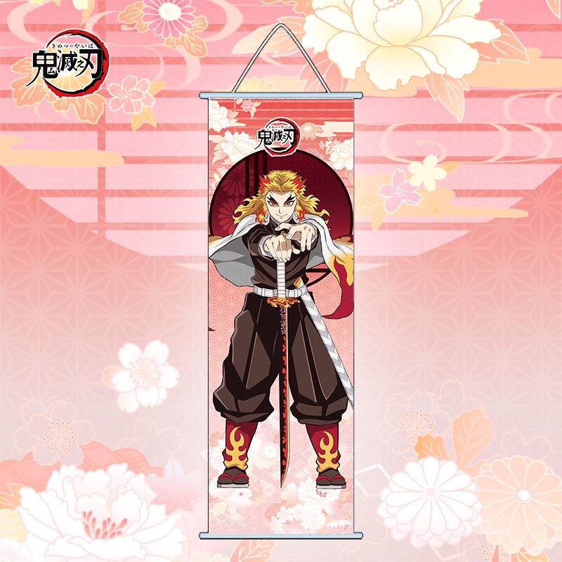 New Demon Slayer Hanging Paintings Reel Long Cartoon Kamado Nezuko Poster Wall Decoration Holiday Gifts Anime Peripherals