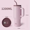 BOTTLE BOTTLE Tumbler with Straw, 1200ML, Leakproof Stainless Steel Water Bottle, Large Capacity Water Bottle with Double Wall, Vacuum Insulation,