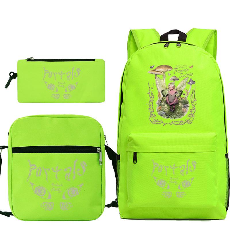 Popular Singer Peripheral Backpack Pencil Case Student Schoolbag Three-piece Set