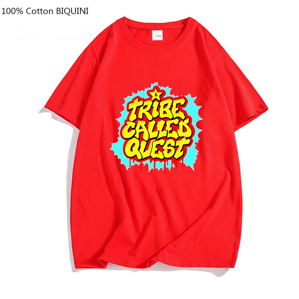 A TRIBE CALLED QUEST ATCQ T-shirts MEN Cool Fashion Anime Print Tshirts 100% Cotton T Shirts Four Seasons Casual Aesthetic Full