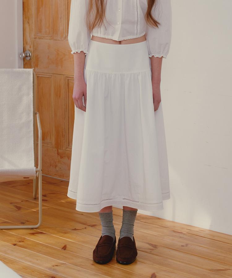 Seuleoum Simone Shirring Skirt